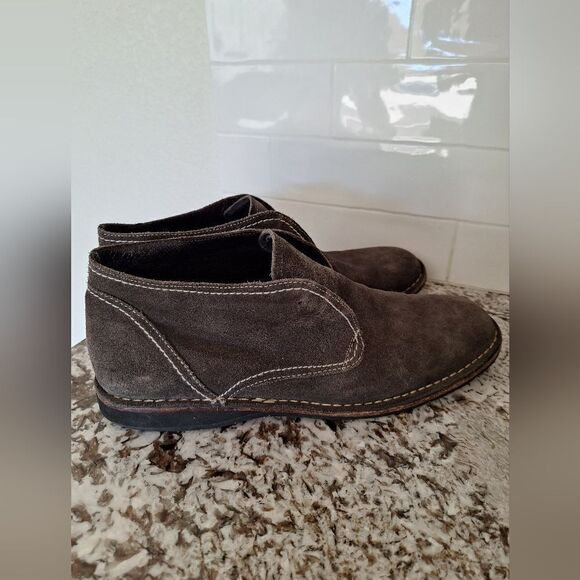 John Varvatos Gray Shuede boots shoes size 13 - Picture 2 of 12